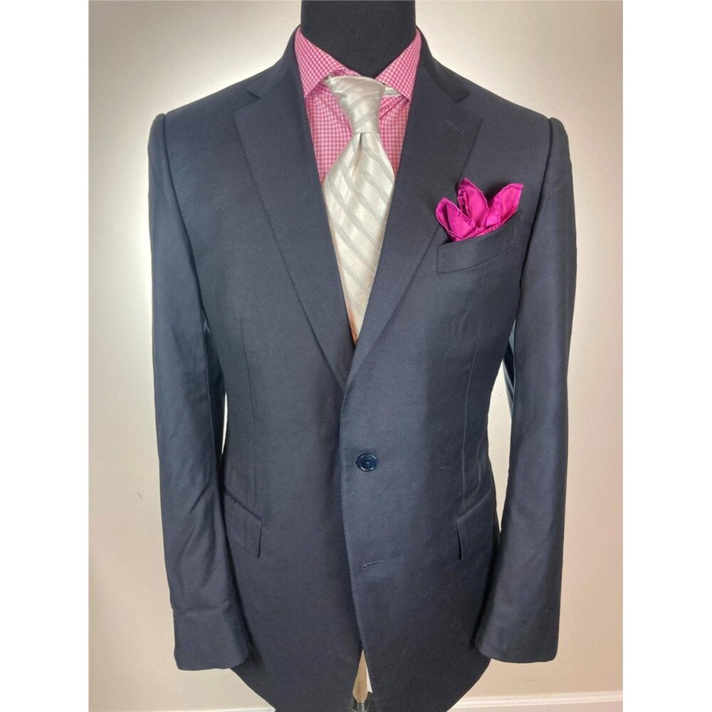 RECENT Ermenegildo ZEGNA Trofeo Black Sport Jacket Blazer 42 L e52